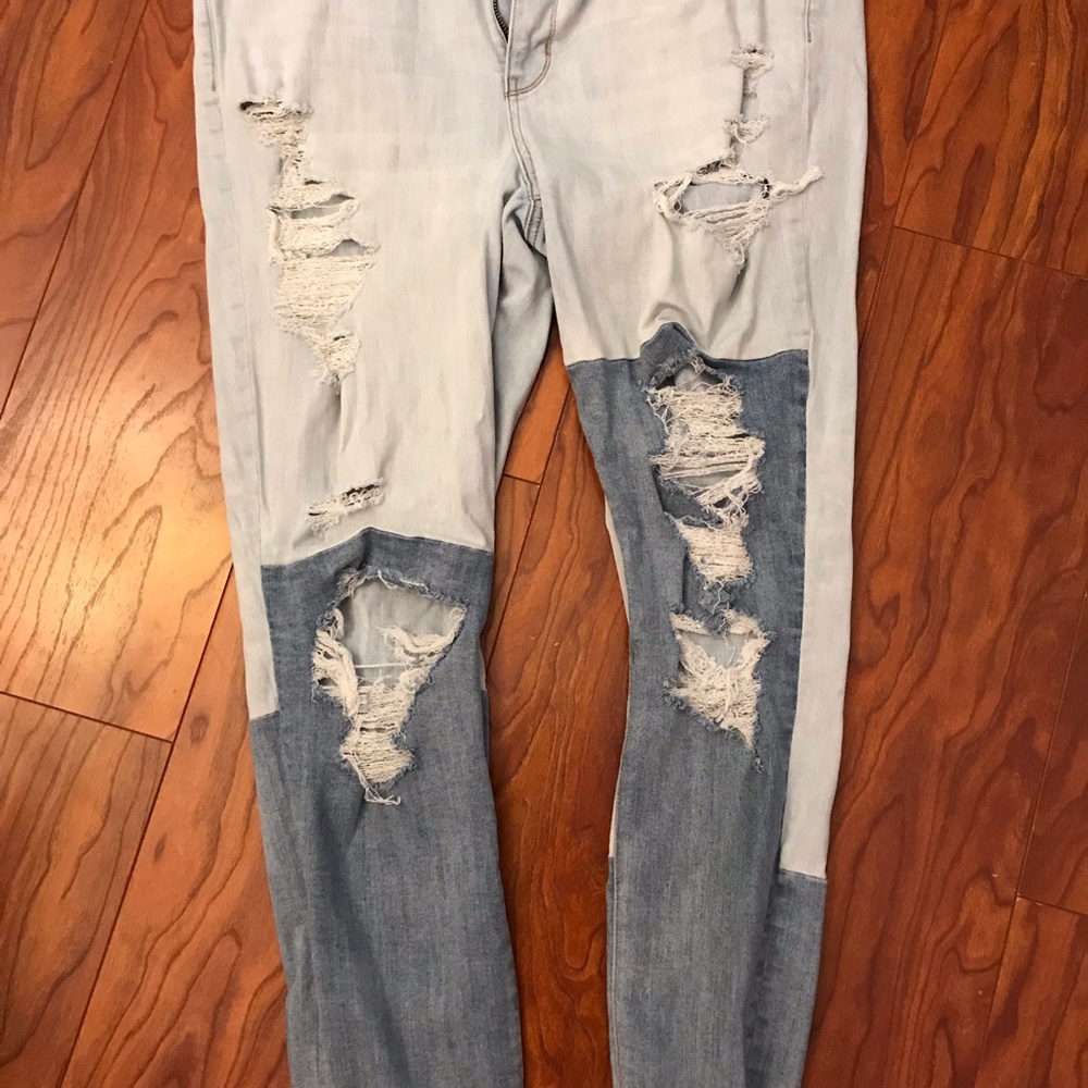 American Eagle Jeggings *destructed*